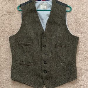 Merona Brown Herringbone Vest